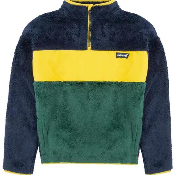 Levi's Little Boys Colorblocked Half Zip Pullover Sweatshirt - Picture 7 of 9